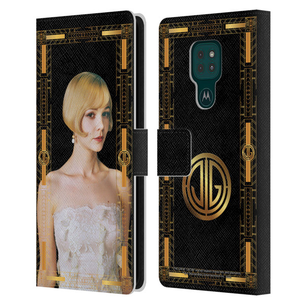 The Great Gatsby Graphics Daisy Leather Book Wallet Case Cover For Motorola Moto G9 Play