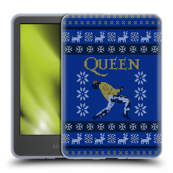 Queen Christmas Freddie Mercury Knitwork Soft Gel Case for Amazon Kindle 11th Gen 6in 2022