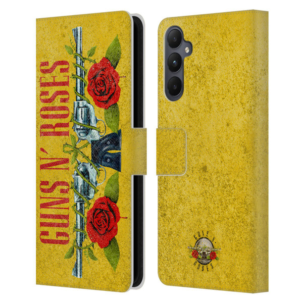 Guns N' Roses Vintage Pistols Leather Book Wallet Case Cover For Samsung Galaxy A05s