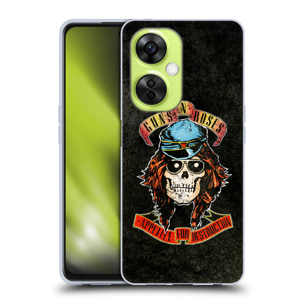 Guns N' Roses Vintage Rose Soft Gel Case for OnePlus Nord CE 3 Lite 5G