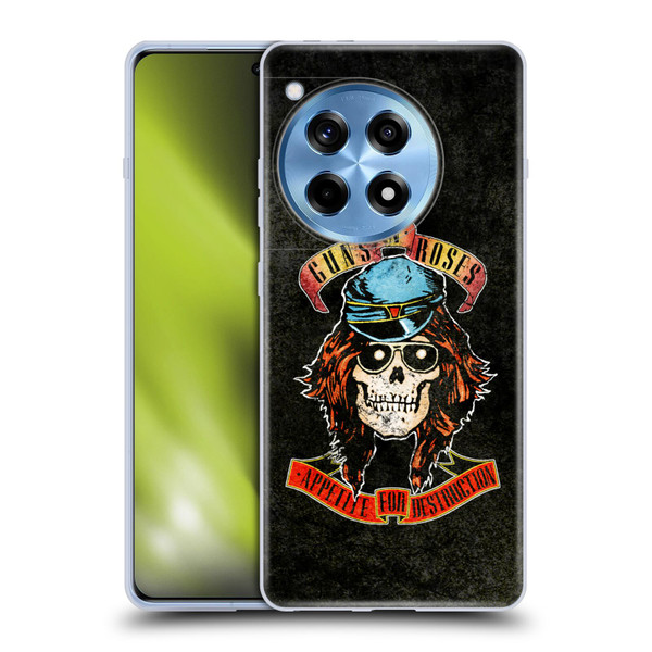 Guns N' Roses Vintage Rose Soft Gel Case for OnePlus 12R