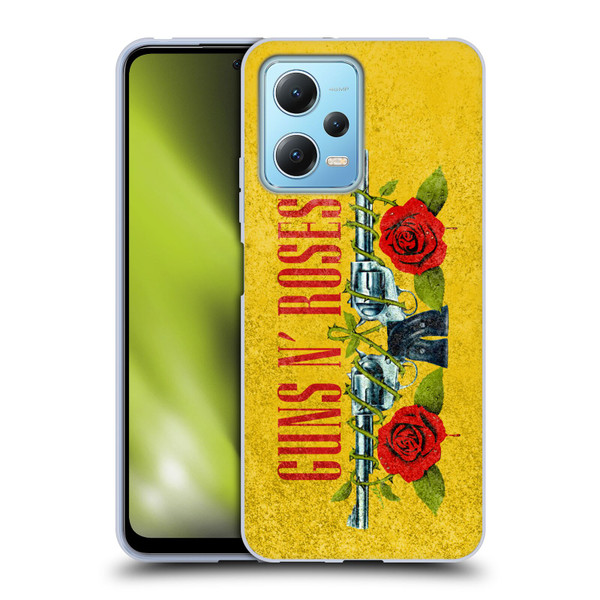 Guns N' Roses Vintage Pistols Soft Gel Case for Xiaomi Redmi Note 12 5G