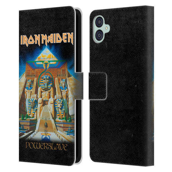 Iron Maiden Album Covers Powerslave Leather Book Wallet Case Cover For Samsung Galaxy M04 5G / A04e