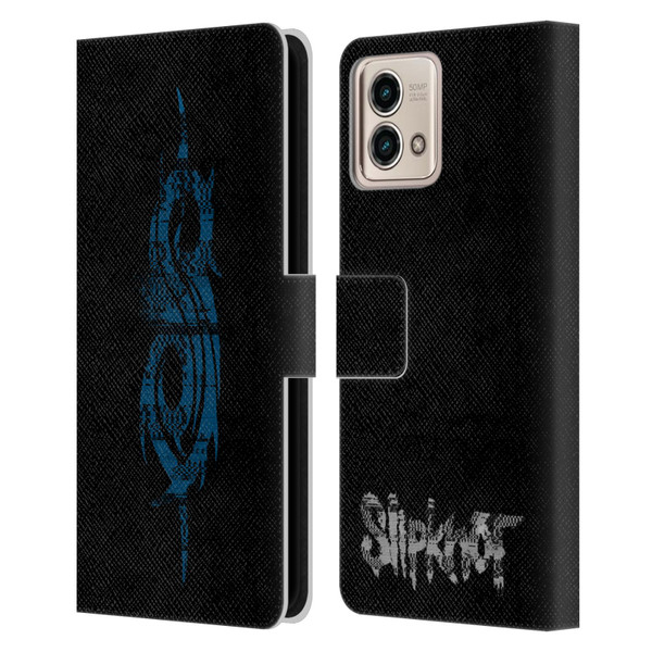 Slipknot We Are Not Your Kind Glitch Logo Leather Book Wallet Case Cover For Motorola Moto G Stylus 5G 2023