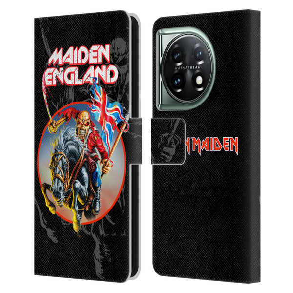 Iron Maiden Tours England Leather Book Wallet Case Cover For OnePlus 11 5G