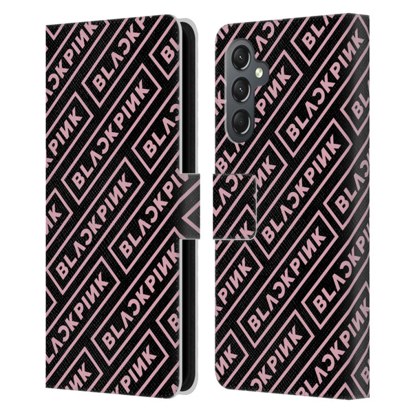 Blackpink The Album Logo Pattern Leather Book Wallet Case Cover For Samsung Galaxy A25 5G