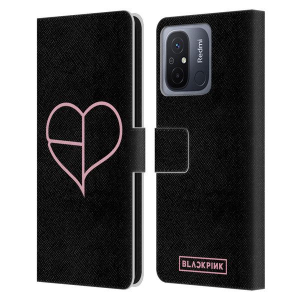 Blackpink The Album Heart Leather Book Wallet Case Cover For Xiaomi Redmi 12C