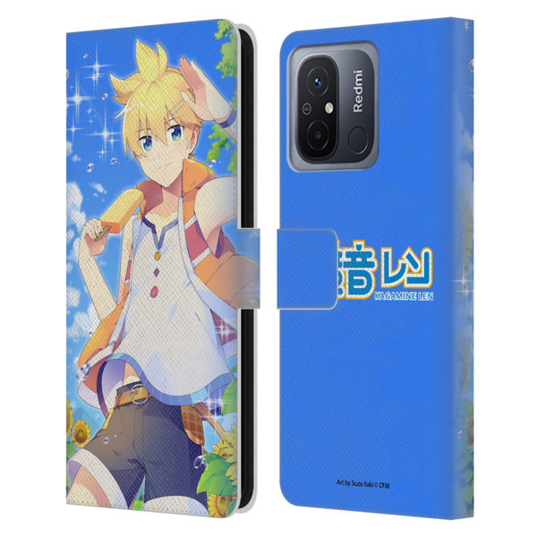 Hatsune Miku Characters Kagamine Len Leather Book Wallet Case Cover For Xiaomi Redmi 12C