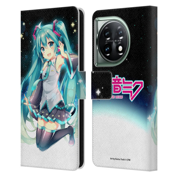 Hatsune Miku Graphics Night Sky Leather Book Wallet Case Cover For OnePlus 11 5G