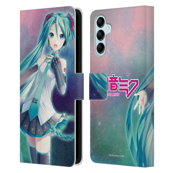 Hatsune Miku Graphics Nebula Leather Book Wallet Case Cover For Samsung Galaxy M14 5G