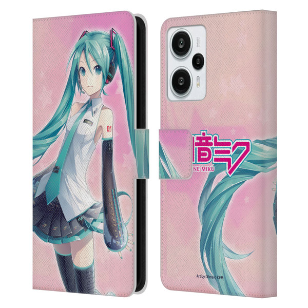 Hatsune Miku Graphics Star Leather Book Wallet Case Cover For Xiaomi Redmi Note 12T