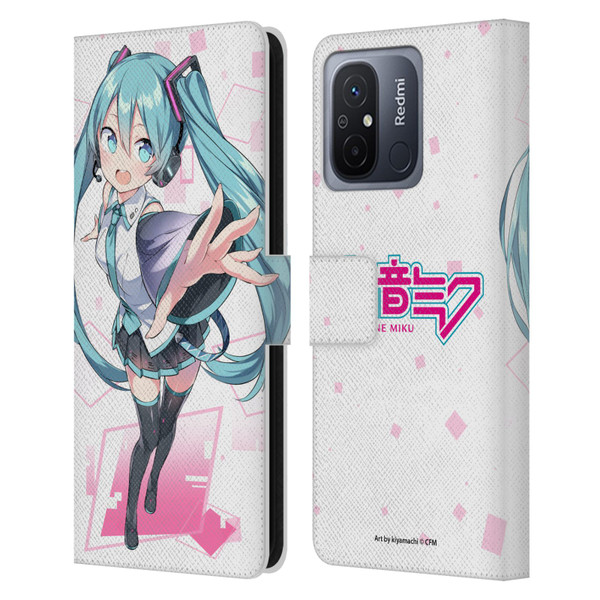 Hatsune Miku Graphics Cute Leather Book Wallet Case Cover For Xiaomi Redmi 12C