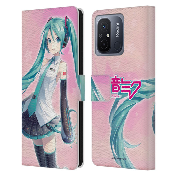 Hatsune Miku Graphics Star Leather Book Wallet Case Cover For Xiaomi Redmi 12C