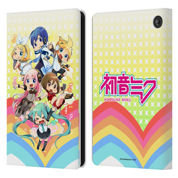 Hatsune Miku Virtual Singers Rainbow Leather Book Wallet Case Cover For Amazon Fire 7 2022