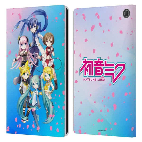Hatsune Miku Virtual Singers Sakura Leather Book Wallet Case Cover For Amazon Fire Max 11 2023
