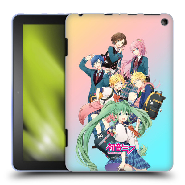 Hatsune Miku Virtual Singers High School Soft Gel Case for Amazon Fire HD 8/Fire HD 8 Plus 2020