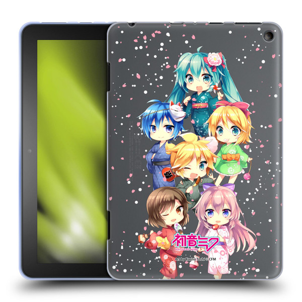 Hatsune Miku Virtual Singers Characters Soft Gel Case for Amazon Fire HD 8/Fire HD 8 Plus 2020