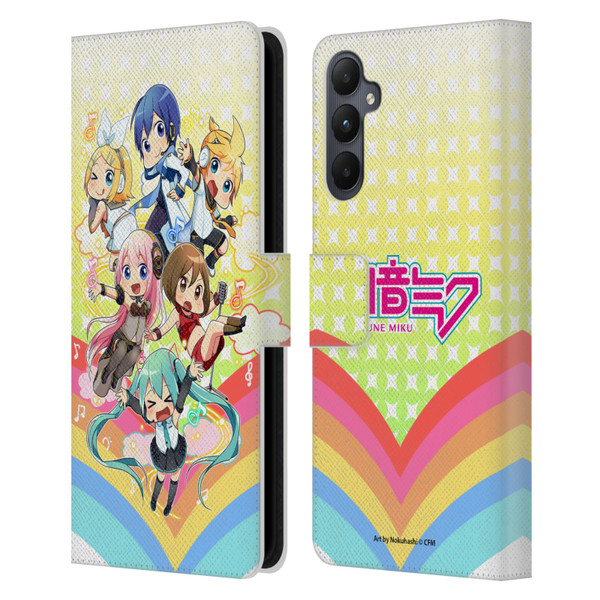 Hatsune Miku Virtual Singers Rainbow Leather Book Wallet Case Cover For Samsung Galaxy A05s