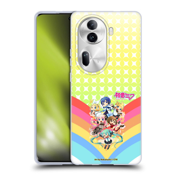 Hatsune Miku Virtual Singers Rainbow Soft Gel Case for OPPO Reno11 Pro