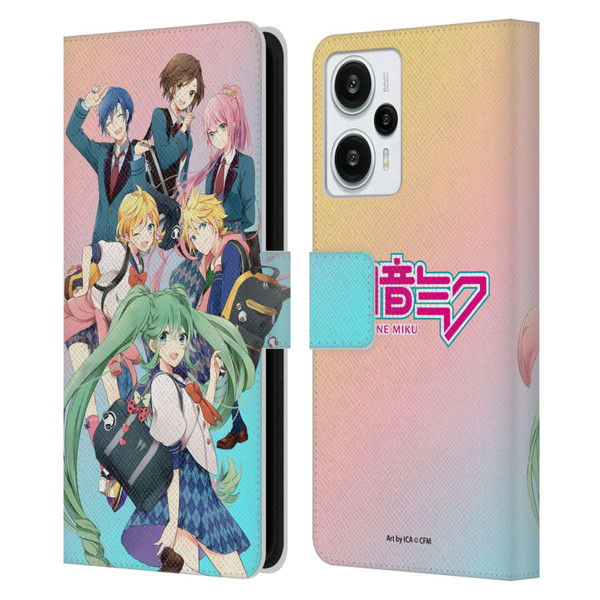 Hatsune Miku Virtual Singers High School Leather Book Wallet Case Cover For Xiaomi Redmi Note 12T