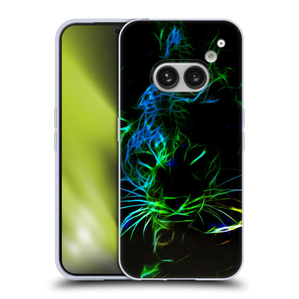 Simone Gatterwe Animals Neon Leopard Soft Gel Case for Nothing Phone (2a)
