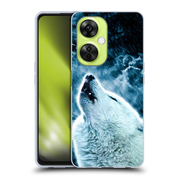 Simone Gatterwe Animals 2 Howling Wolf Soft Gel Case for OnePlus Nord CE 3 Lite 5G
