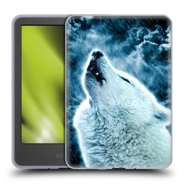 Simone Gatterwe Animals 2 Howling Wolf Soft Gel Case for Amazon Kindle 11th Gen 6in 2022