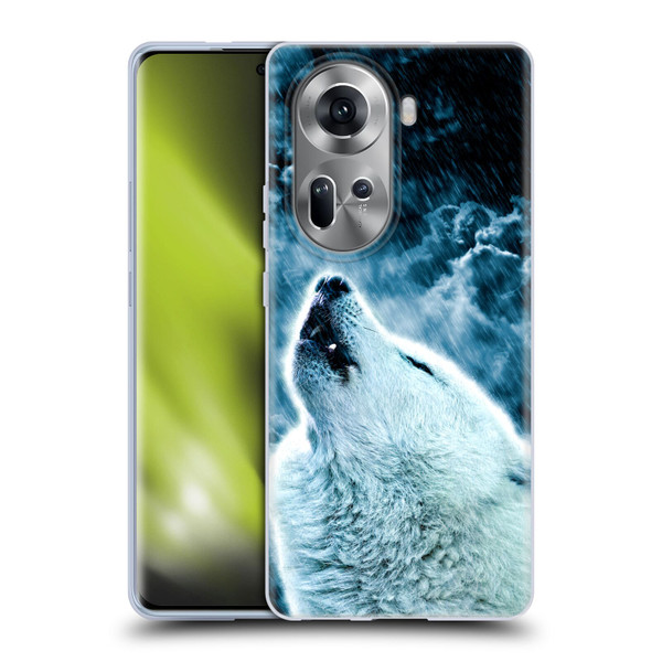 Simone Gatterwe Animals 2 Howling Wolf Soft Gel Case for OPPO Reno11