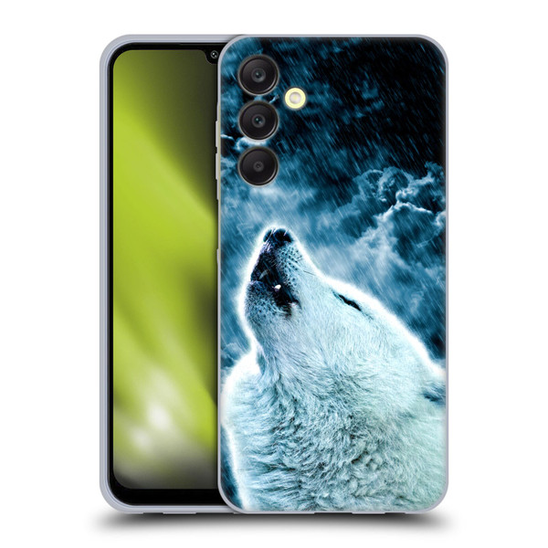 Simone Gatterwe Animals 2 Howling Wolf Soft Gel Case for Samsung Galaxy A25 5G