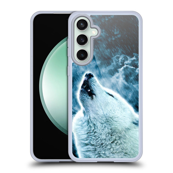 Simone Gatterwe Animals 2 Howling Wolf Soft Gel Case for Samsung Galaxy S23 FE 5G