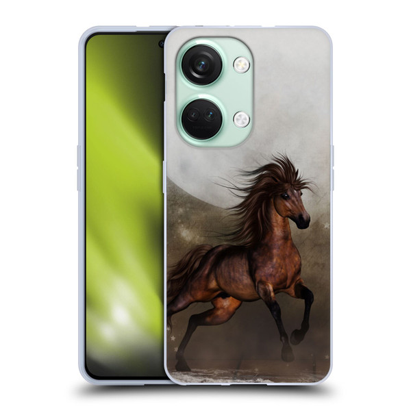 Simone Gatterwe Horses Brown Soft Gel Case for OnePlus Nord 3 5G