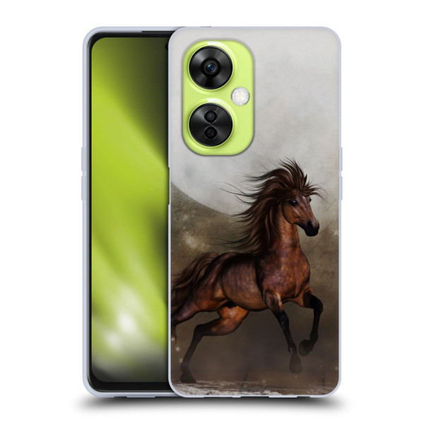 Simone Gatterwe Horses Brown Soft Gel Case for OnePlus Nord CE 3 Lite 5G