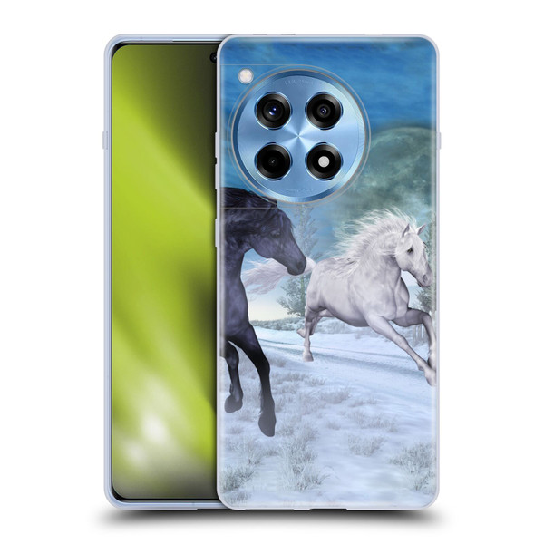 Simone Gatterwe Horses Freedom In The Snow Soft Gel Case for OnePlus 12R