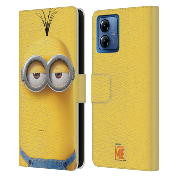Despicable Me Full Face Minions Kevin Leather Book Wallet Case Cover For Motorola Moto G14