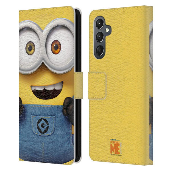 Despicable Me Full Face Minions Bob Leather Book Wallet Case Cover For Samsung Galaxy A25 5G