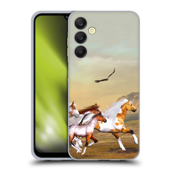 Simone Gatterwe Horses Wild Herd Soft Gel Case for Samsung Galaxy A25 5G
