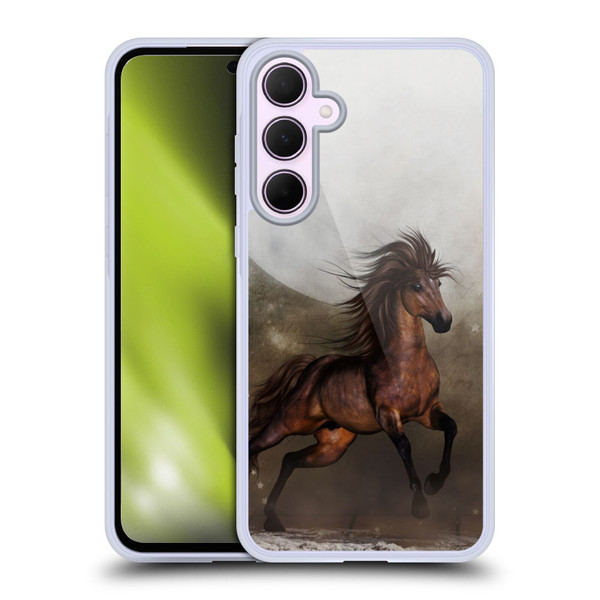 Simone Gatterwe Horses Brown Soft Gel Case for Samsung Galaxy A35 5G