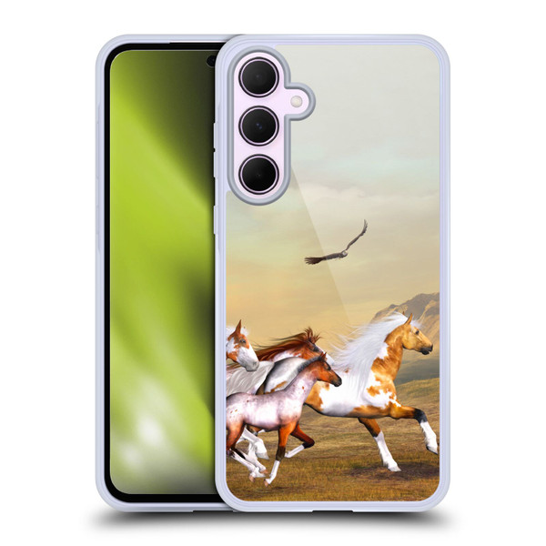 Simone Gatterwe Horses Wild Herd Soft Gel Case for Samsung Galaxy A35 5G