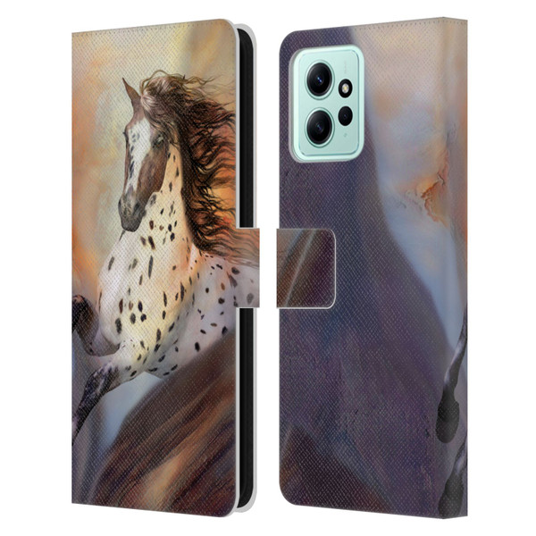 Simone Gatterwe Horses Wild 2 Leather Book Wallet Case Cover For Xiaomi Redmi 12