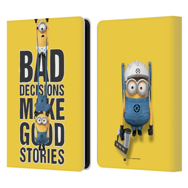 Despicable Me Funny Minions Bad Decisions Leather Book Wallet Case Cover For Amazon Kindle Paperwhite 5 (2021)