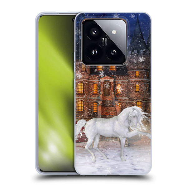 Simone Gatterwe Horses Christmas Time Soft Gel Case for Xiaomi 14 Pro