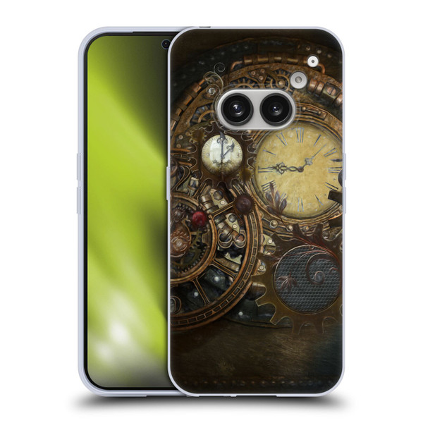 Simone Gatterwe Steampunk Clocks Soft Gel Case for Nothing Phone (2a)