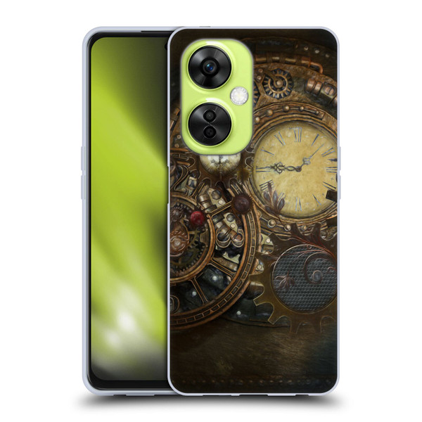 Simone Gatterwe Steampunk Clocks Soft Gel Case for OnePlus Nord CE 3 Lite 5G