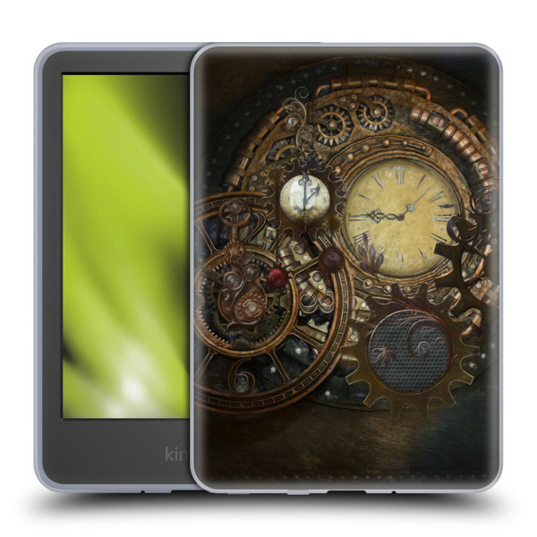 Simone Gatterwe Steampunk Clocks Soft Gel Case for Amazon Kindle 11th Gen 6in 2022