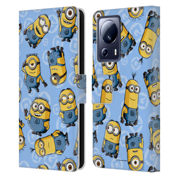 Despicable Me Minion Graphics Character Pattern Leather Book Wallet Case Cover For Xiaomi 13 Lite 5G