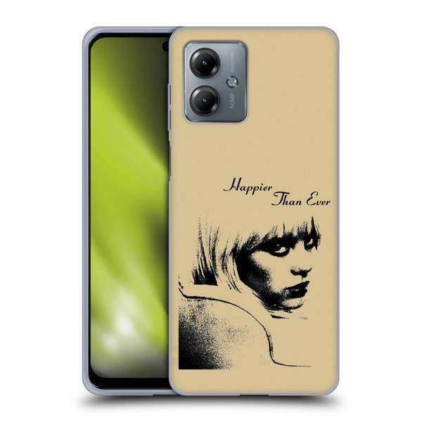 Billie Eilish Happier Than Ever Album Image Soft Gel Case for Motorola Moto G14