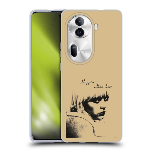 Billie Eilish Happier Than Ever Album Image Soft Gel Case for OPPO Reno11 Pro