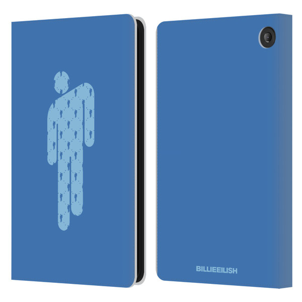 Billie Eilish Key Art Blohsh Blue Leather Book Wallet Case Cover For Amazon Fire 7 2022