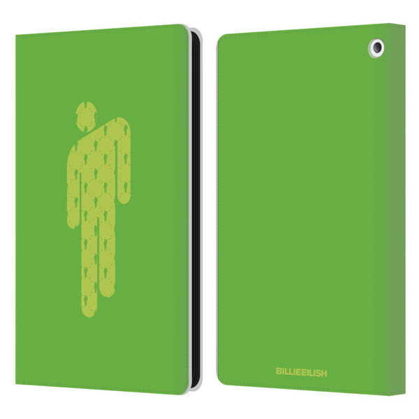 Billie Eilish Key Art Blohsh Green Leather Book Wallet Case Cover For Amazon Fire HD 8/Fire HD 8 Plus 2020