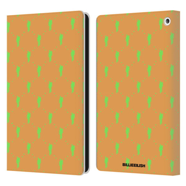 Billie Eilish Key Art Blohsh Pattern Leather Book Wallet Case Cover For Amazon Fire HD 8/Fire HD 8 Plus 2020
